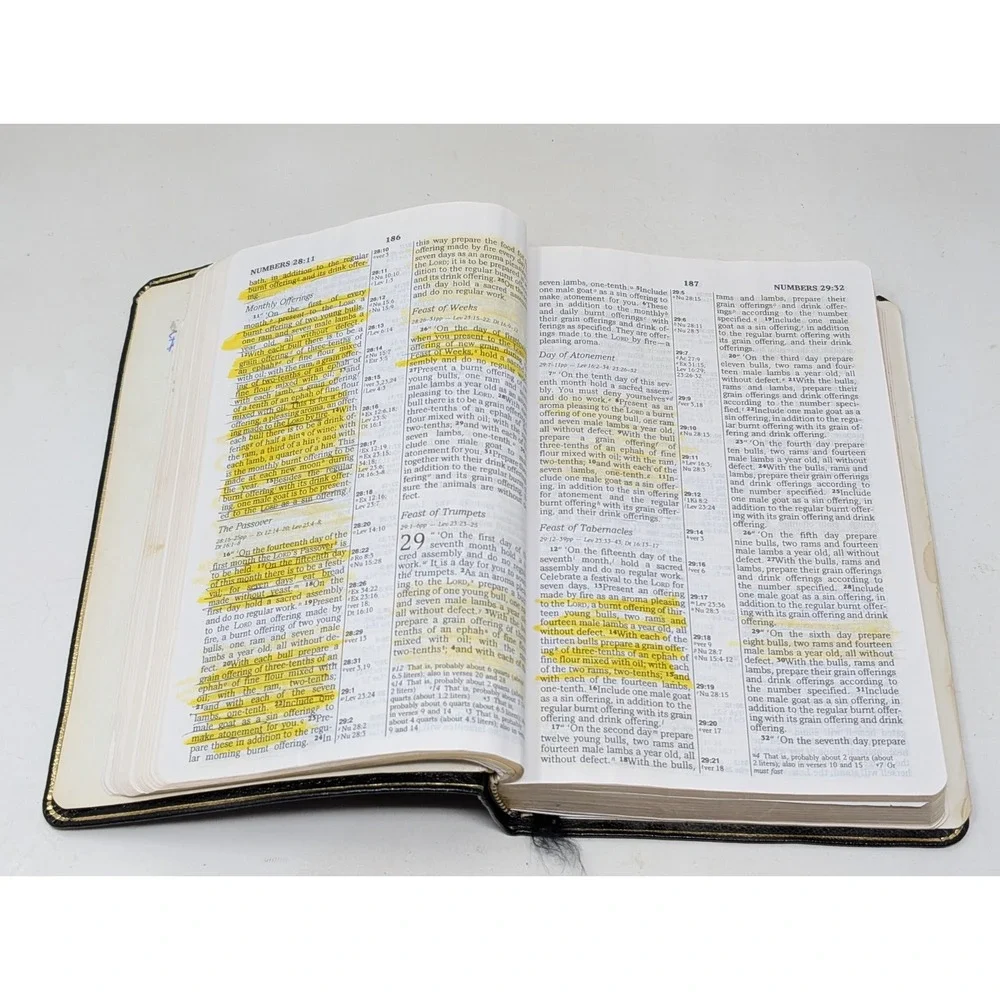 NIV Classic Reference Edition Bible 1988 Top Grain Black Leather‎ Zondervan USA